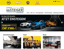 Tablet Screenshot of garage-imsteiger.ch